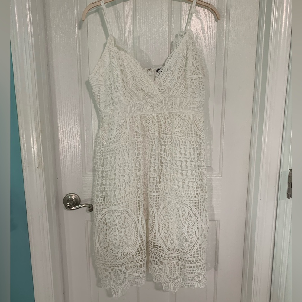 Charlotte Russe White Lace Dress